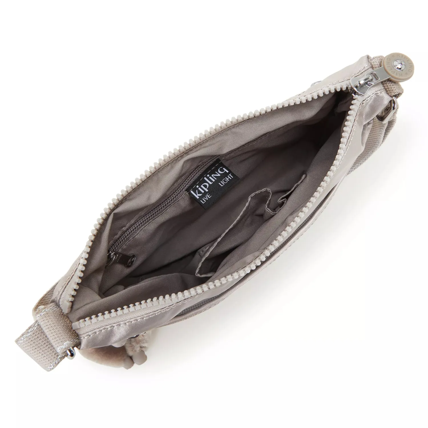 Kipling Arto S schoudertas Metallic Glow klein glans