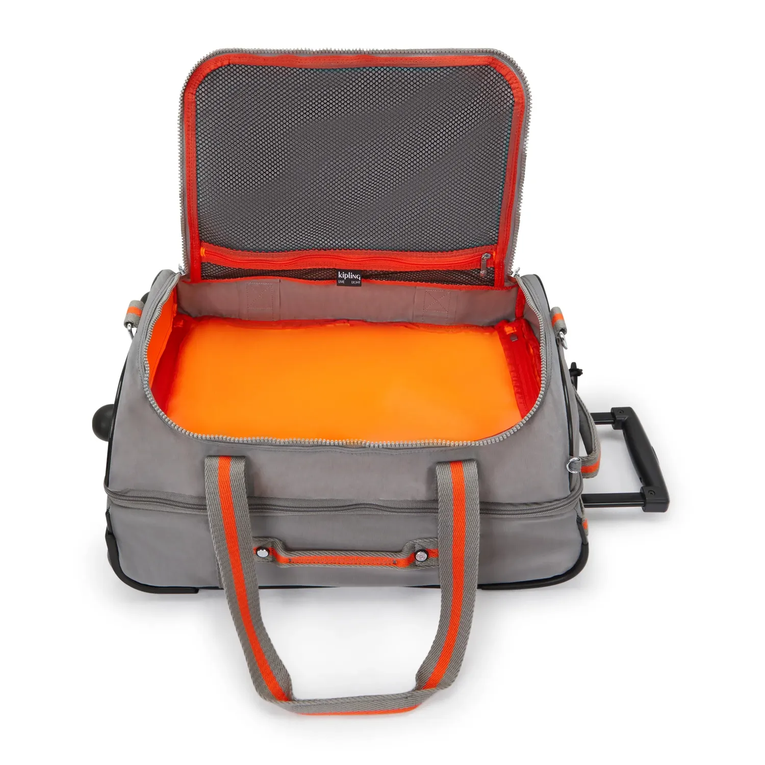Kipling Teagan US kleine koffer inviting grey 2 wielen