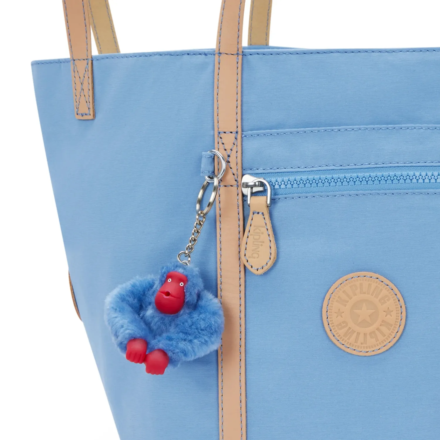 Kipling Raimo schoudertas Cotton Air Blue Klein magnetisch