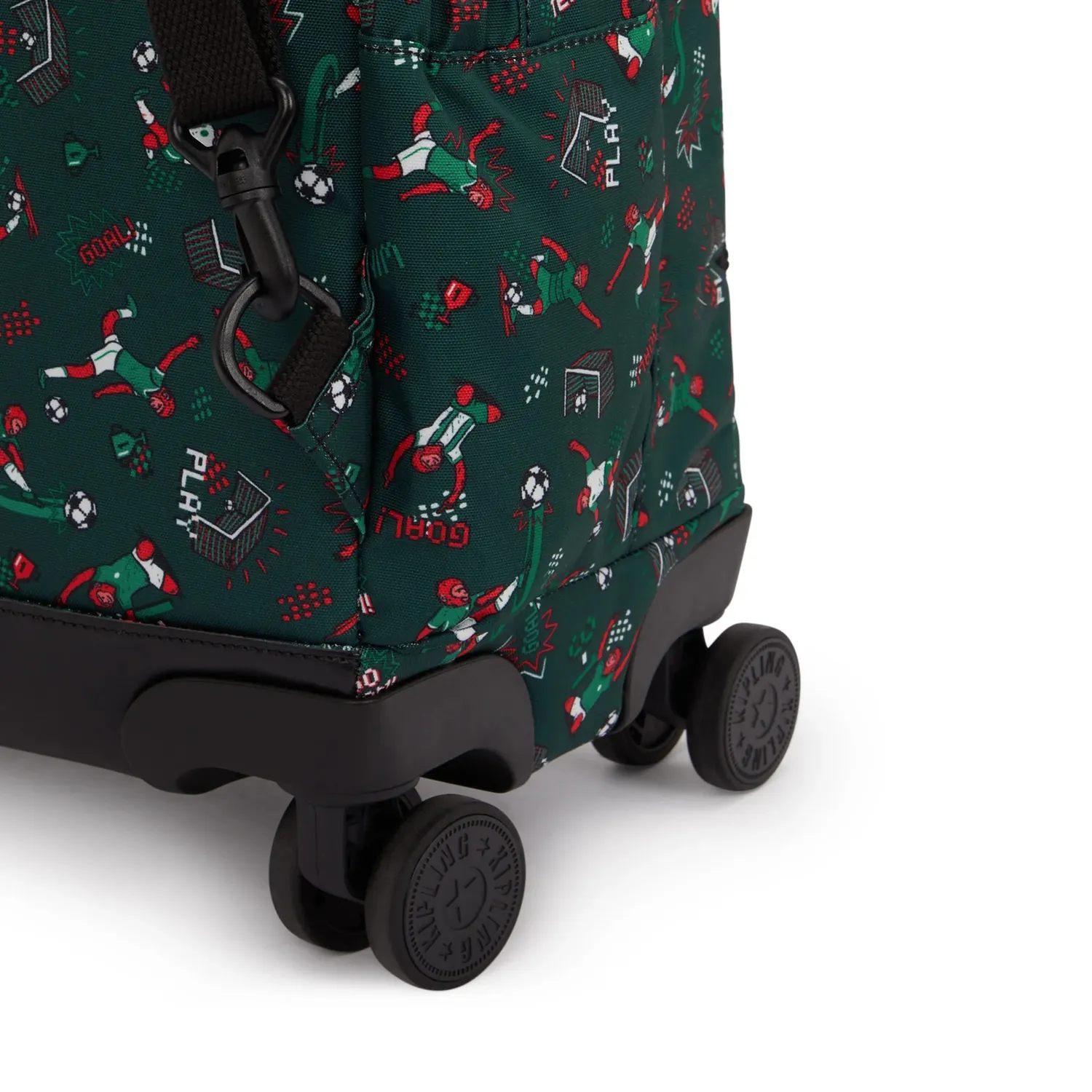 Kipling New Zea rugzak met wielen Soccer Print groot voetbal