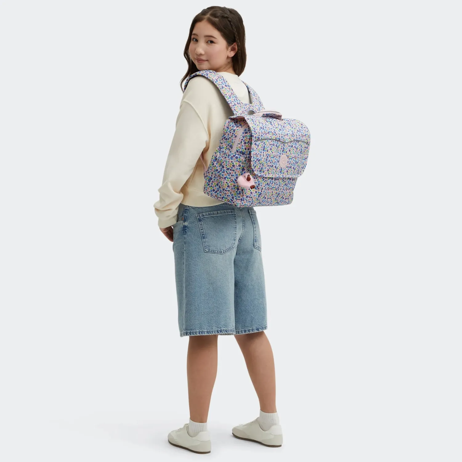 Kipling Codie M rugzak Digi Flower Medium A4