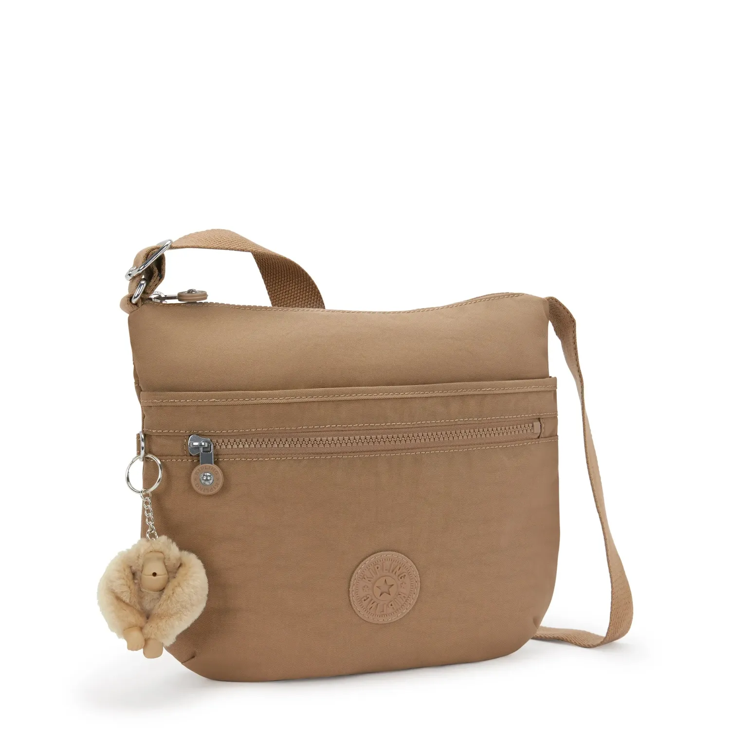 Kipling Arto schoudertas Medium Early Tan waterafstotend