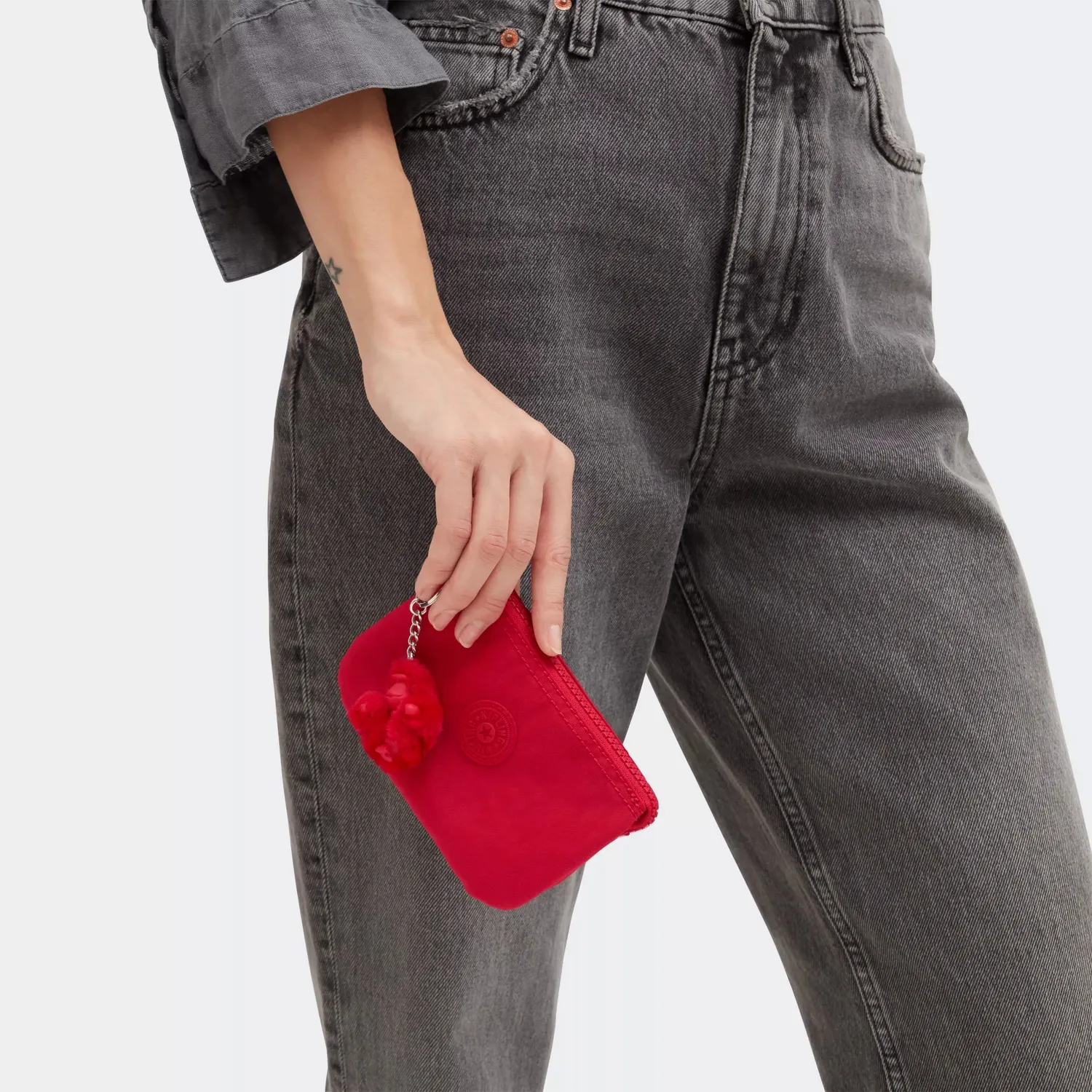 Kipling Creativity S portemonnee Red Rouge klein rood