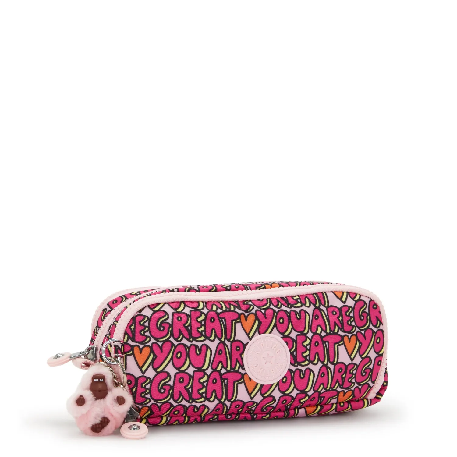 Kipling Gitroy pennenzak Groot U R Great Print nylon