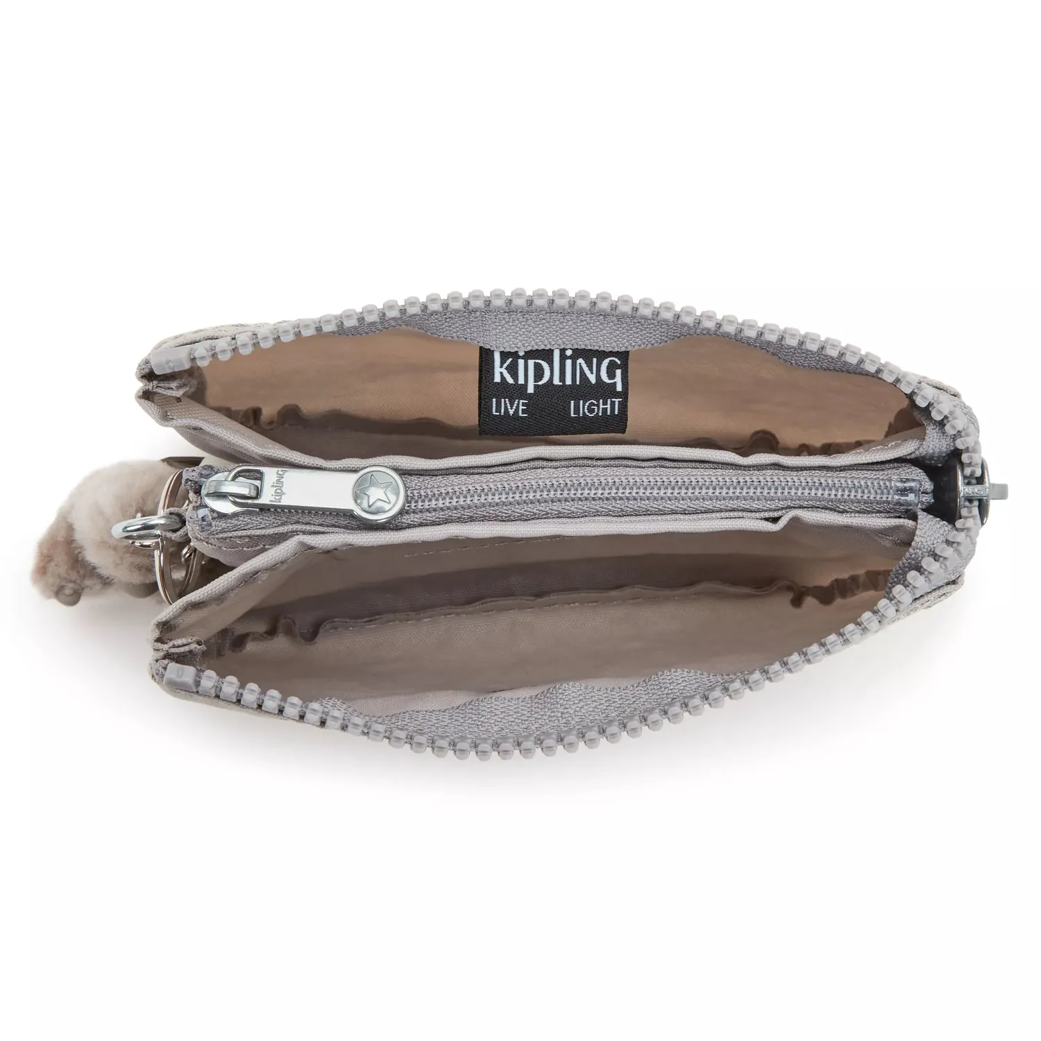 Kipling Creativity S portemonnee Grey Gris klein grijs