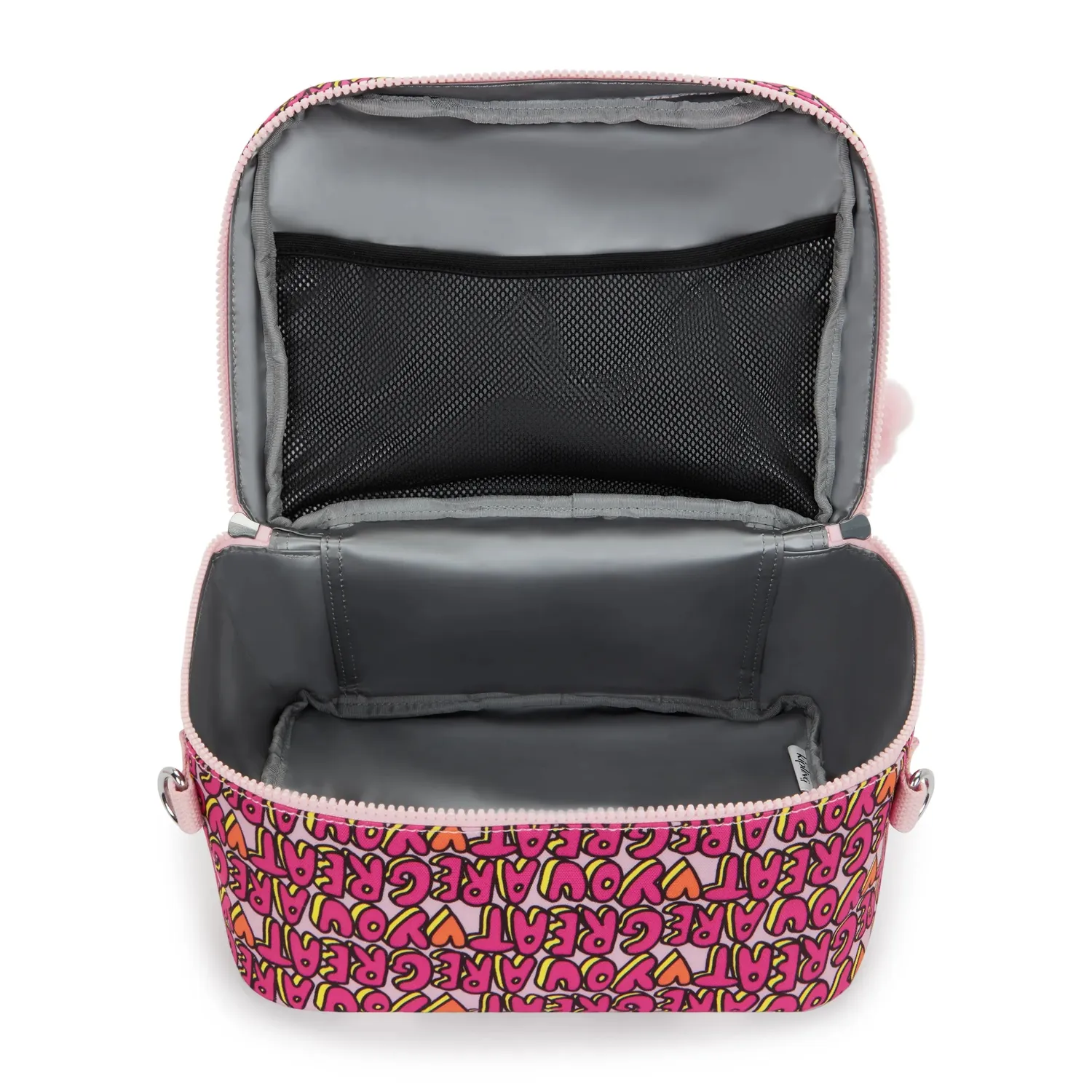 Kipling Miyo lunchtas U R Great Print geïsoleerd