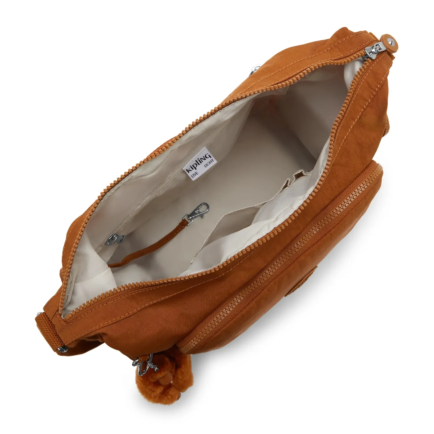 Kipling Gabb crossbodytas Groot Stylish Mokka bruin