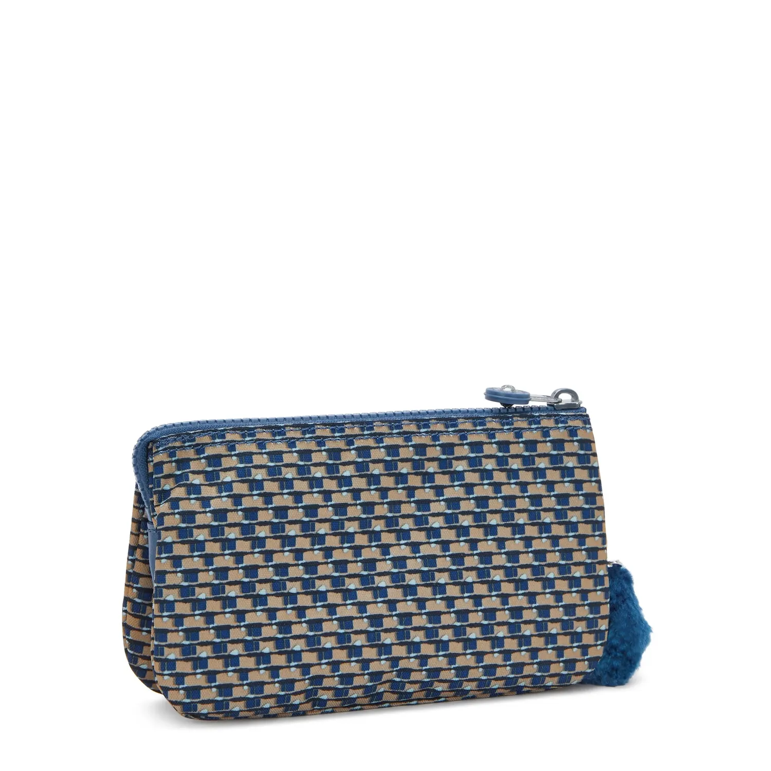 Kipling Creativity L tasje Blue on Wire groot nylon