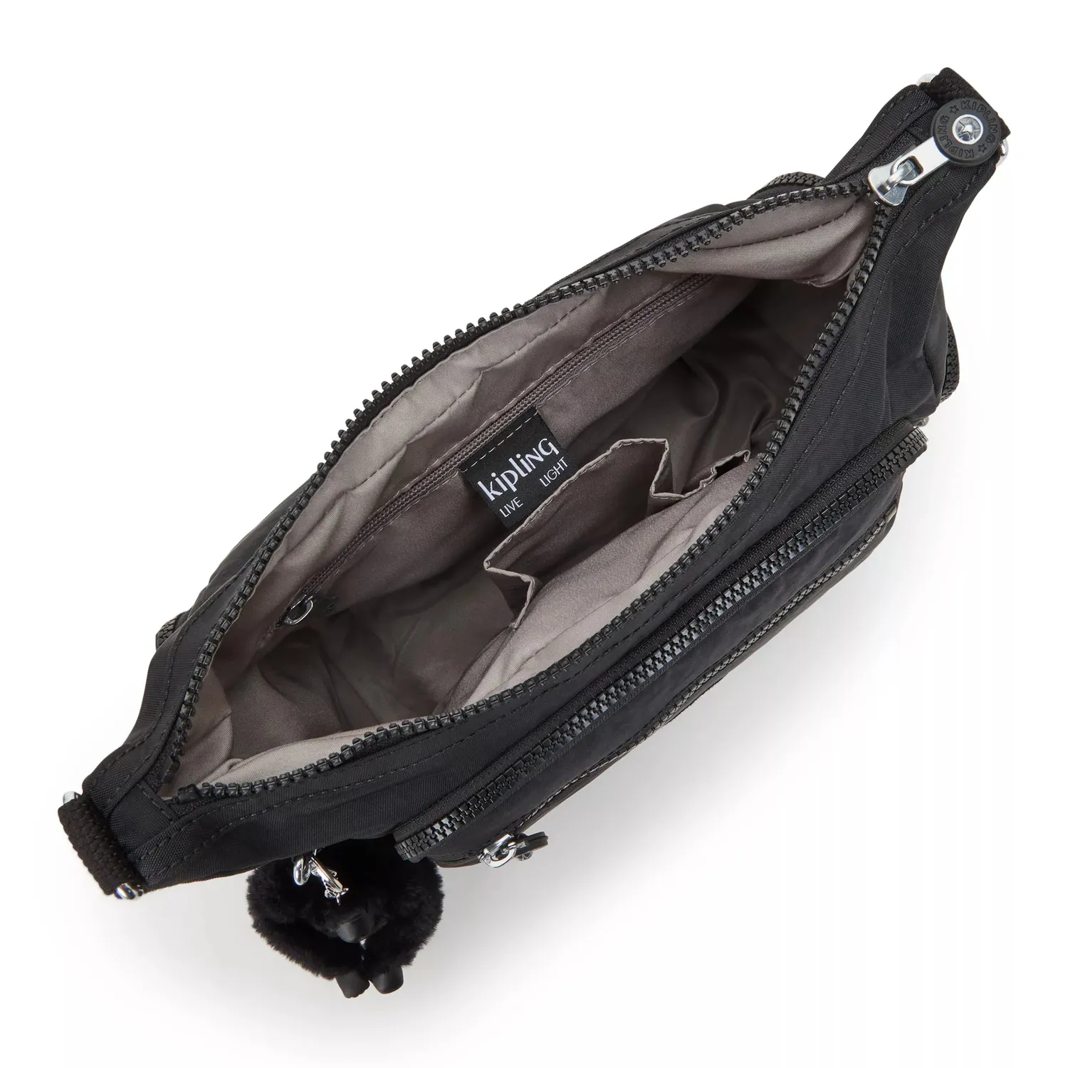 Kipling Gabbie S schoudertas Black Noir klein dagelijks