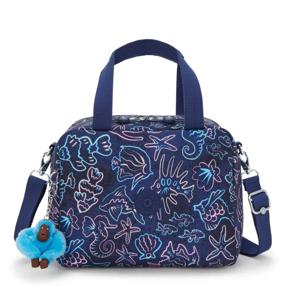 Kipling Miyo lunchtas Groot Disco Fish geïsoleerd