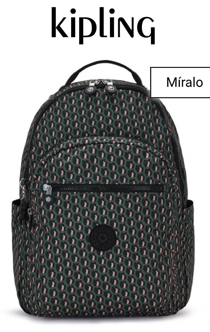 Kipling Seoul rugzak Groot Black Noir 15 inch laptopvak