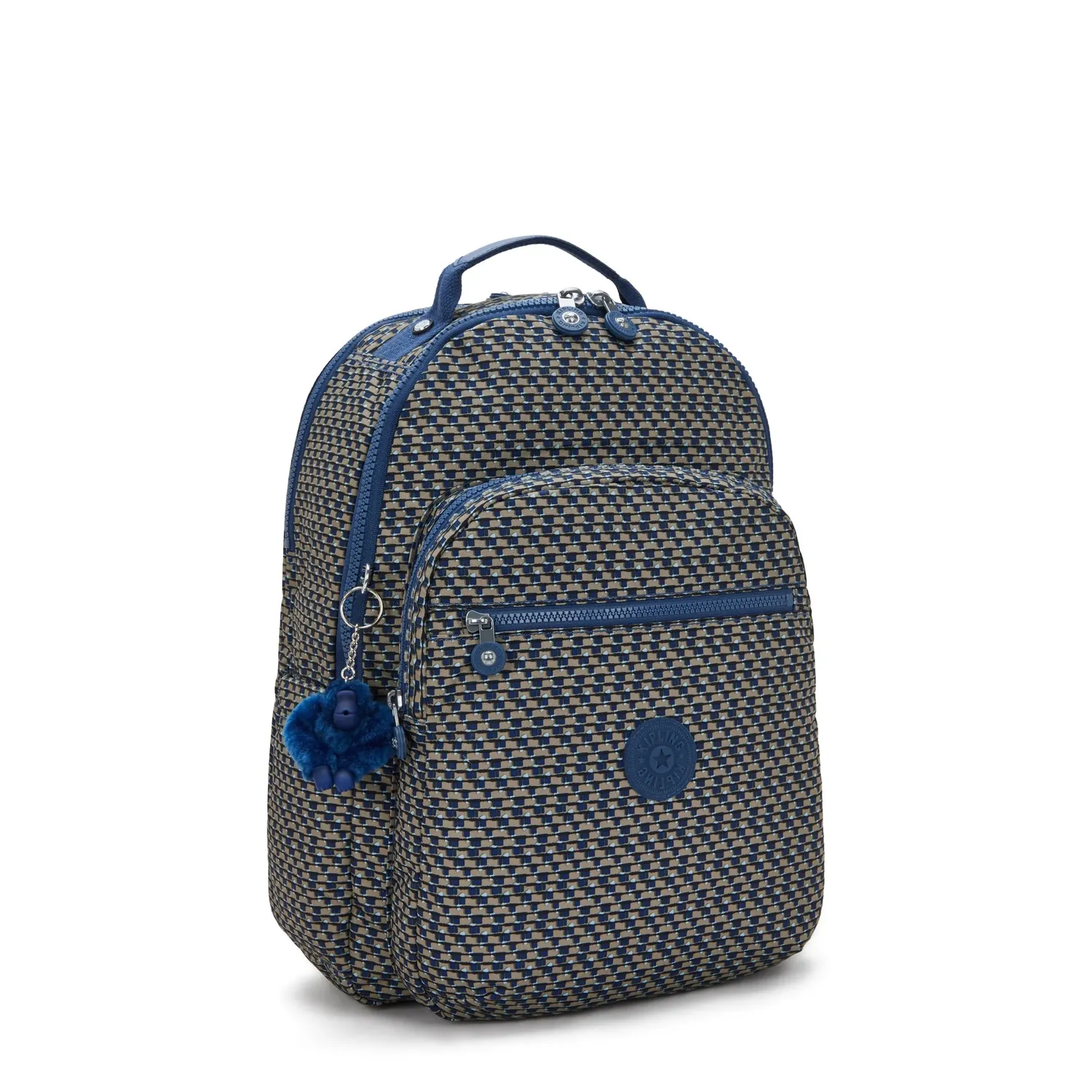 Kipling Seoul Lap rugzak Blue on Wire Groot 15 inch laptop