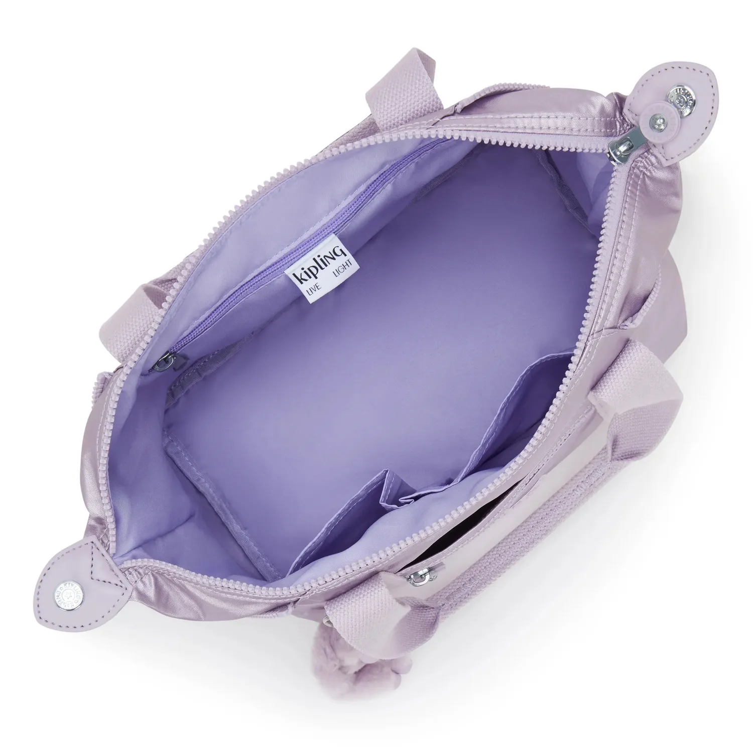 Kipling Art Mini schoudertas Lilac Moon Metallic klein