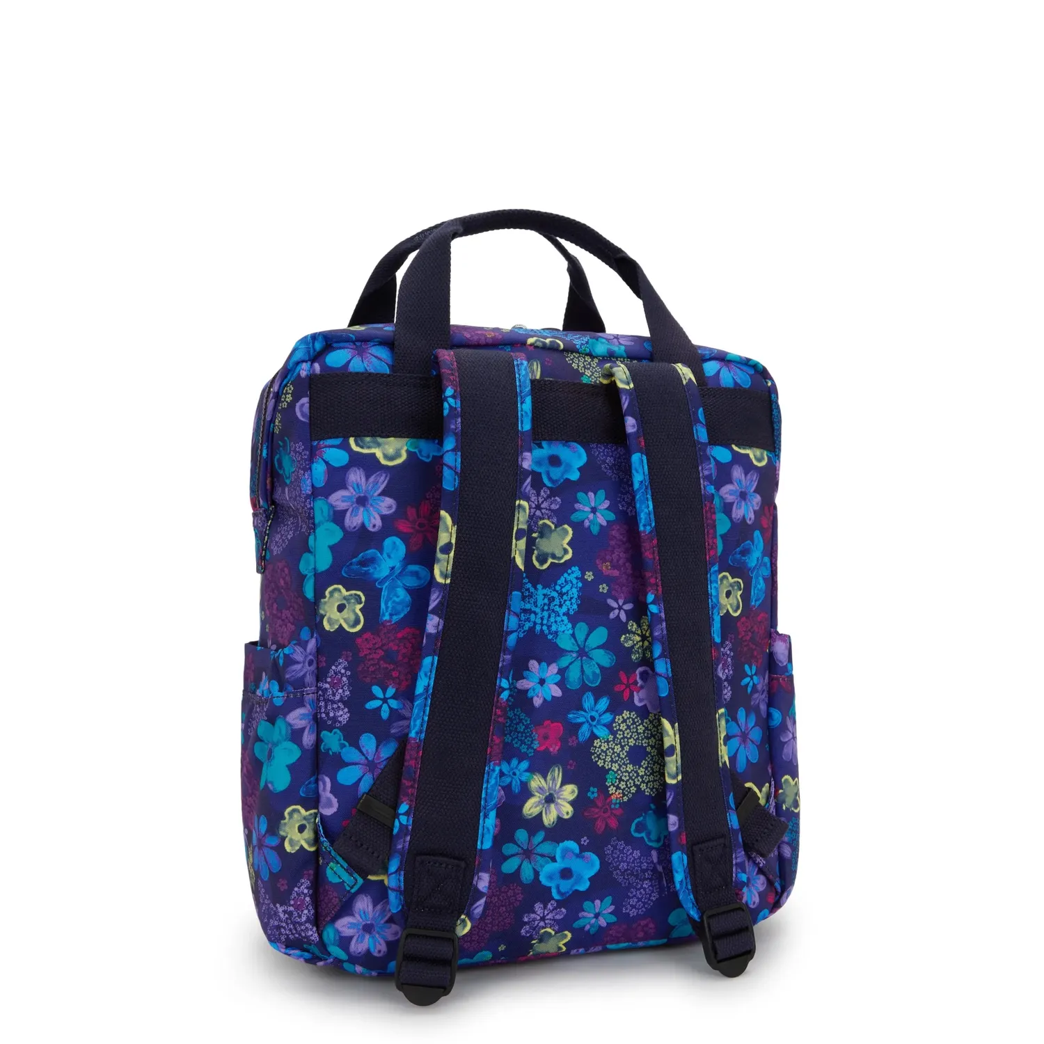 Kipling Buddy rugzak Dark Flower Stamp Medium laptopvak