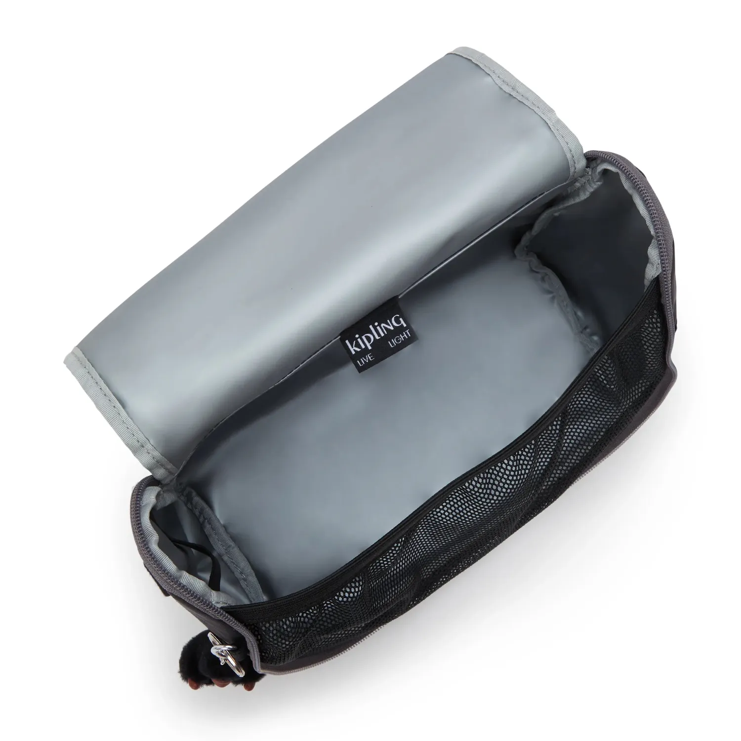 Kipling New Kichirou lunchtas Space Black Block groot trolleybevestiging