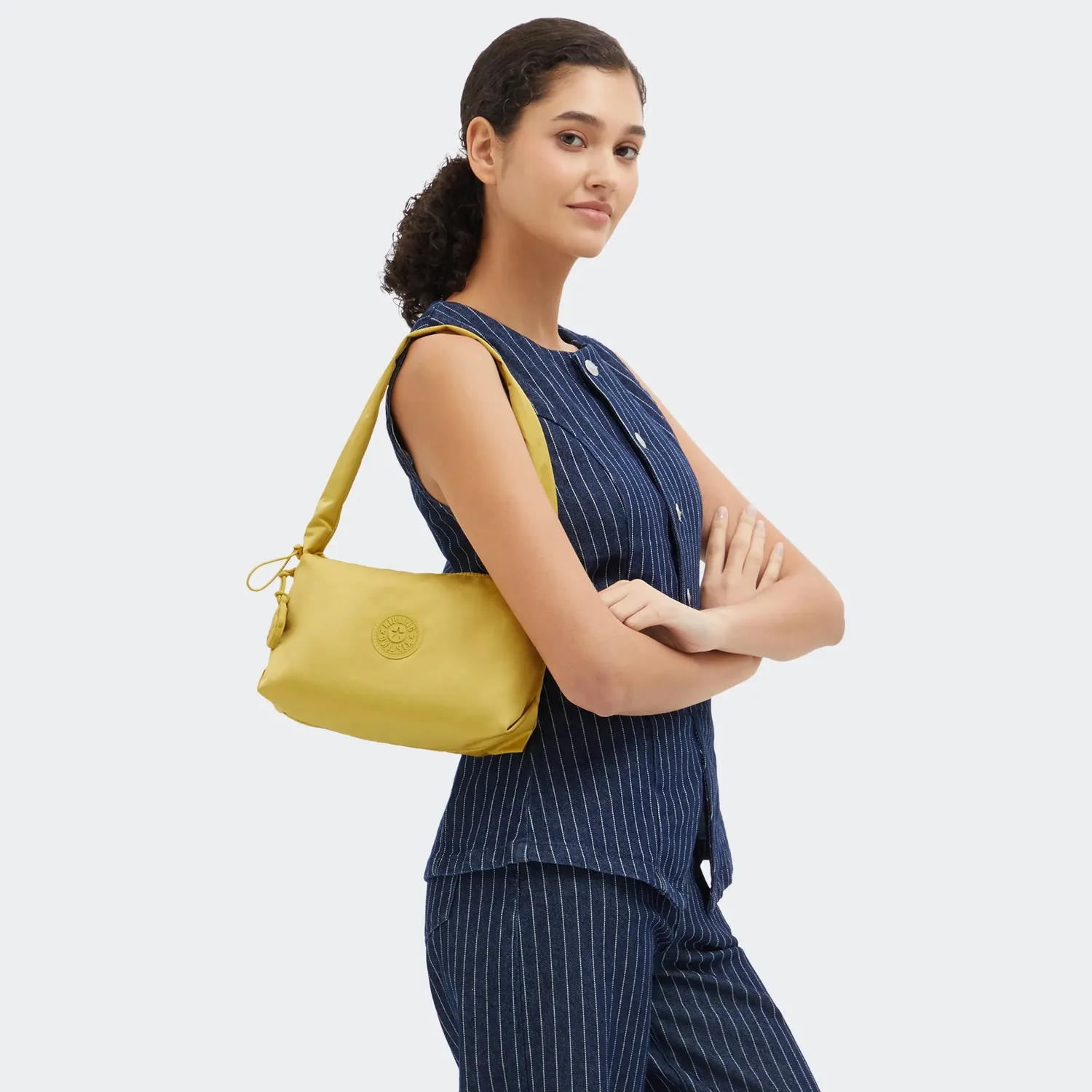 Kipling Eleni schoudertas Klein Daisy Yellow compact
