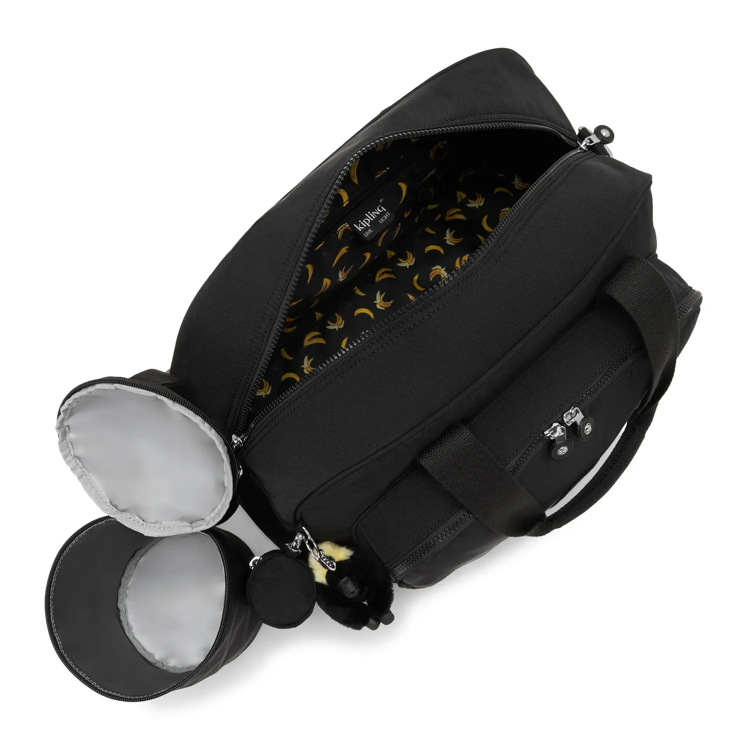 Kipling Camama luiertas Tiny Black Noir groot met mat