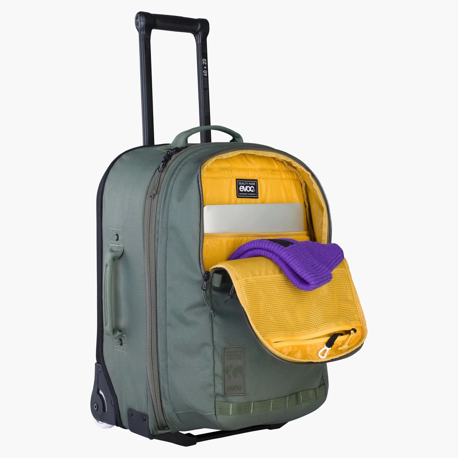 Evoc Terminal Bag 40+20 trolley zwart handbagage met rugzak