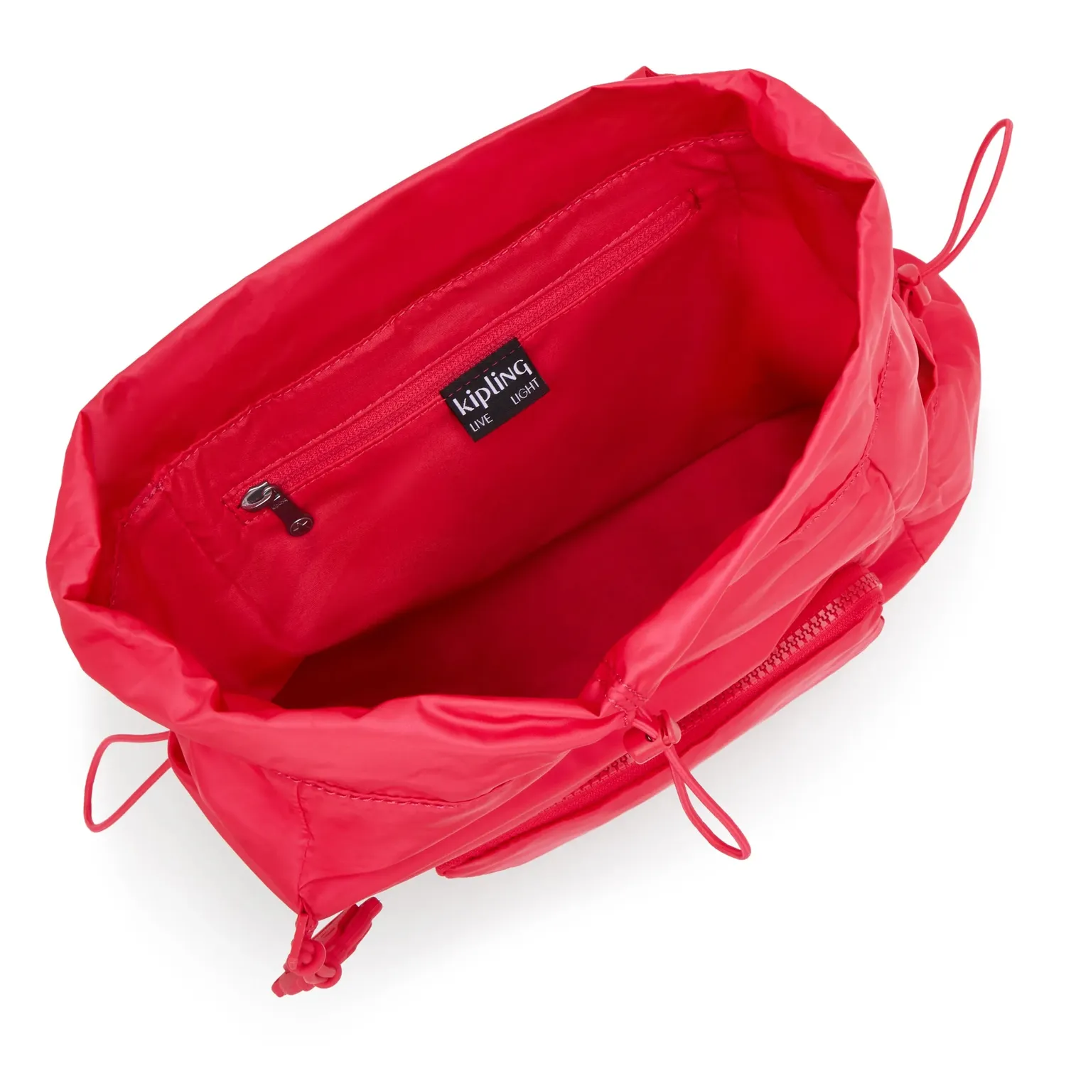 Kipling Joetta rugzak Simply Fuchsia Klein met flessenhouders