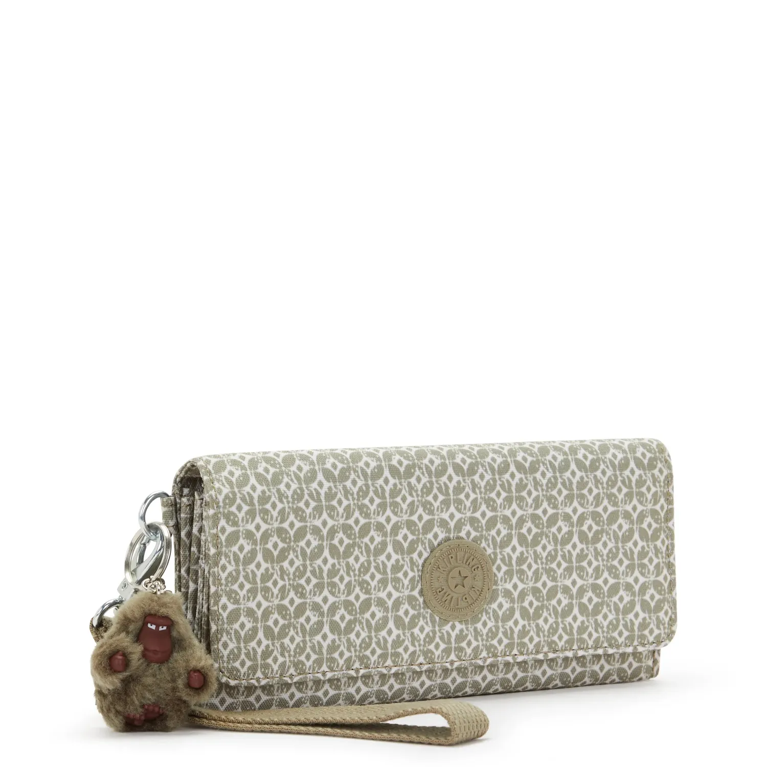Kipling Rubi Portemonnee Groot Sandstone Geos met print