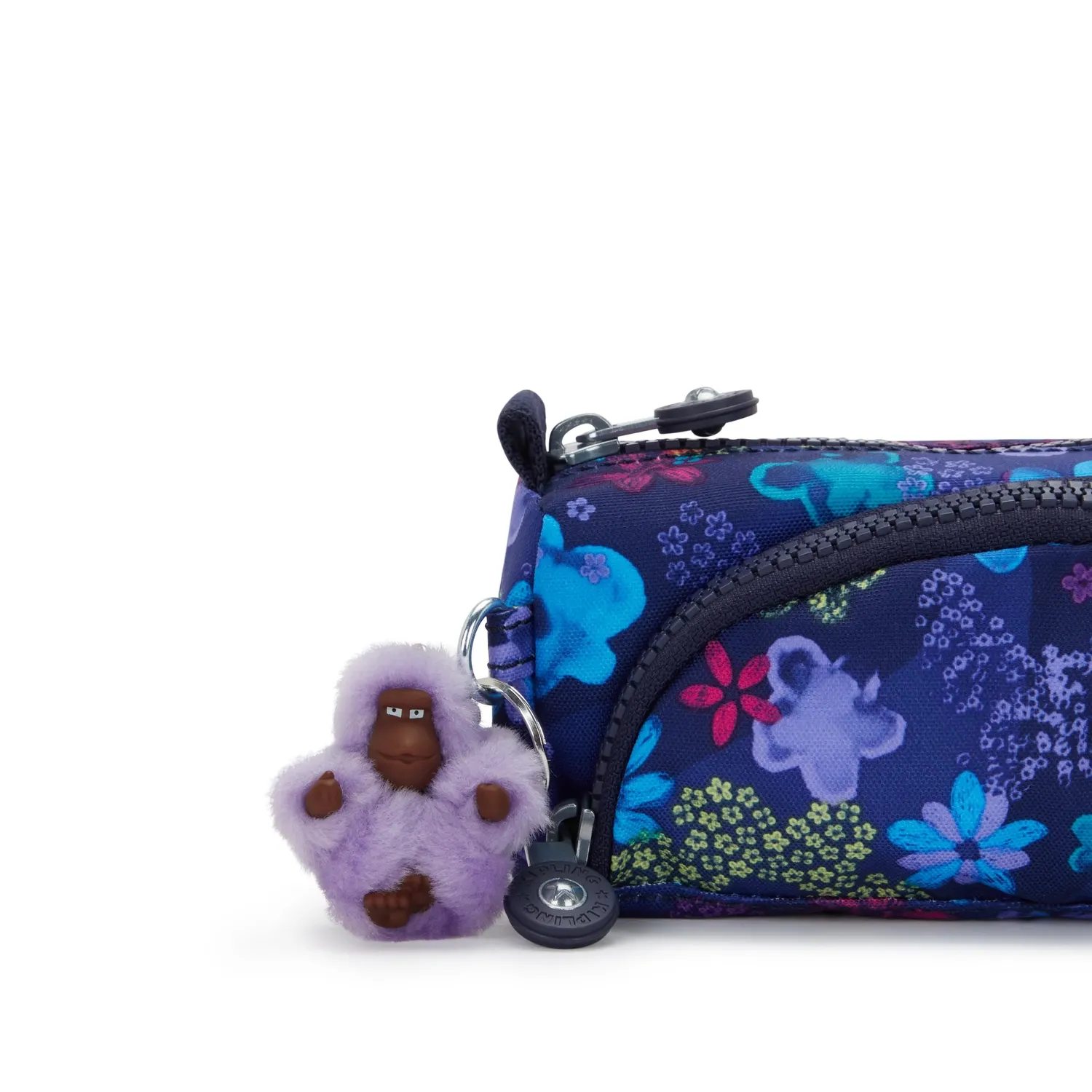 Kipling Cute pennenzak Medium Dark Flower Stamp nylon