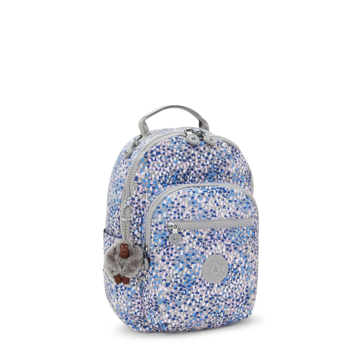 Kipling Seoul S rugzak Spotted Stream klein met tabletvak