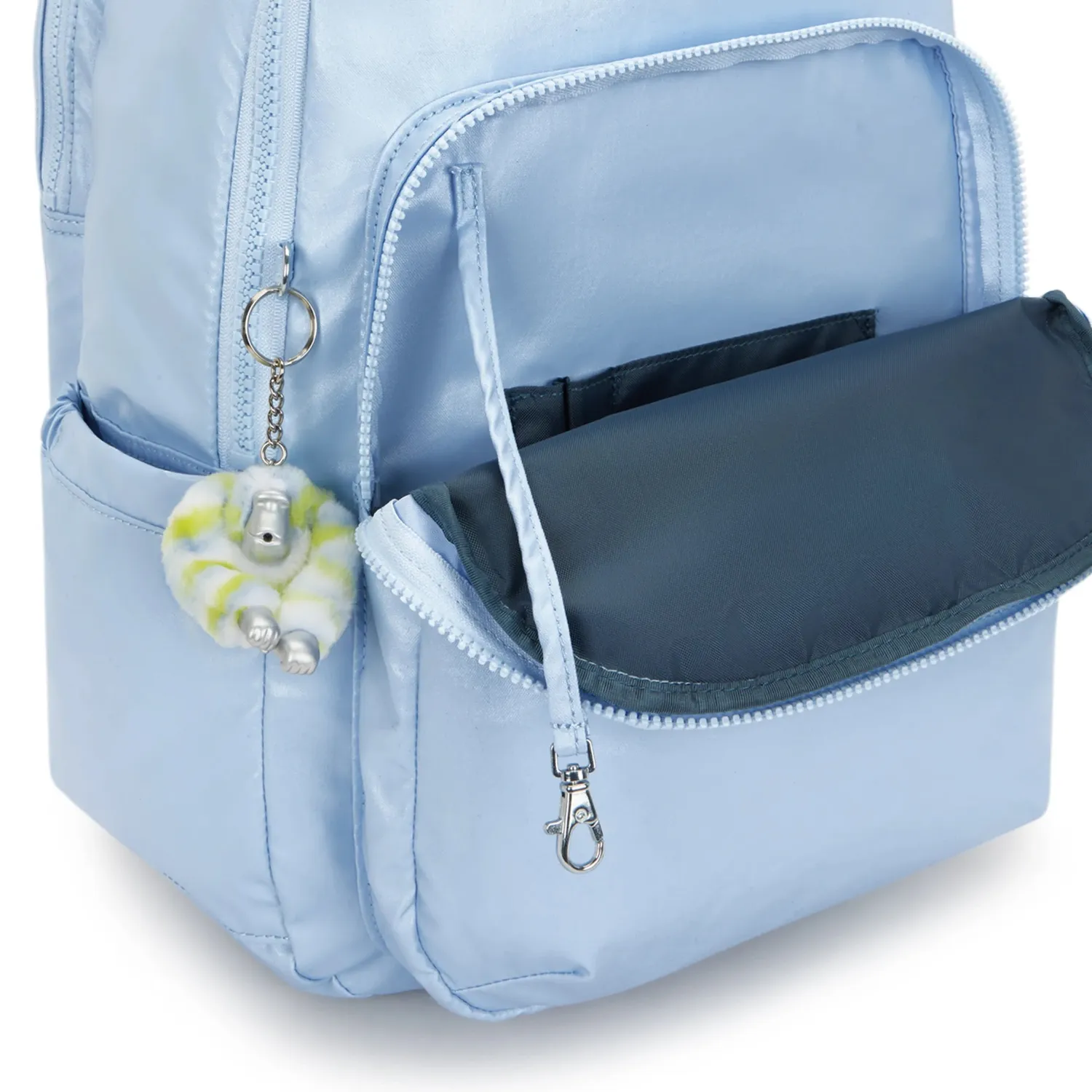 Kipling Seoul College Extra rugzak groot Clear Sky 15 inch