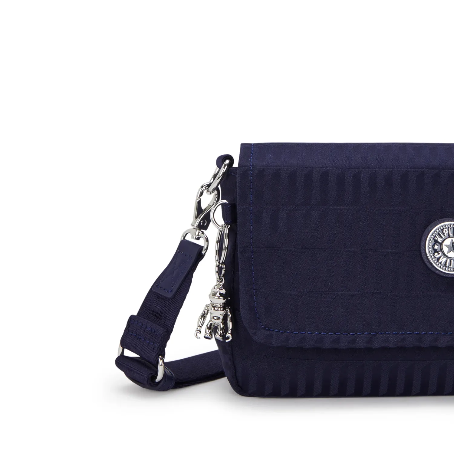Kipling Aras Up schoudertas klein Night Tile Jacquard ketting