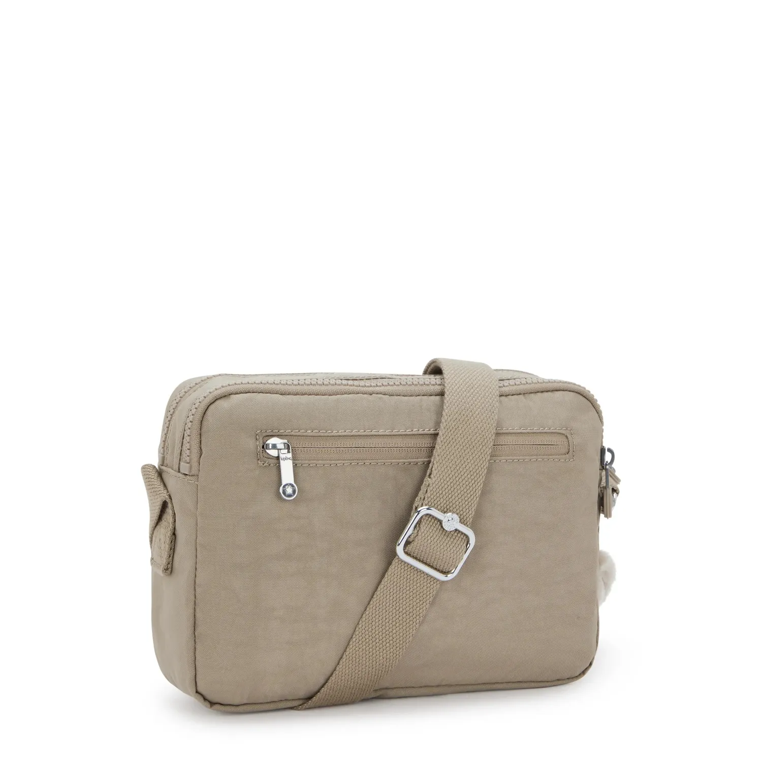 Kipling Abanu M crossbody tas Soft Taupe – 2 vakken