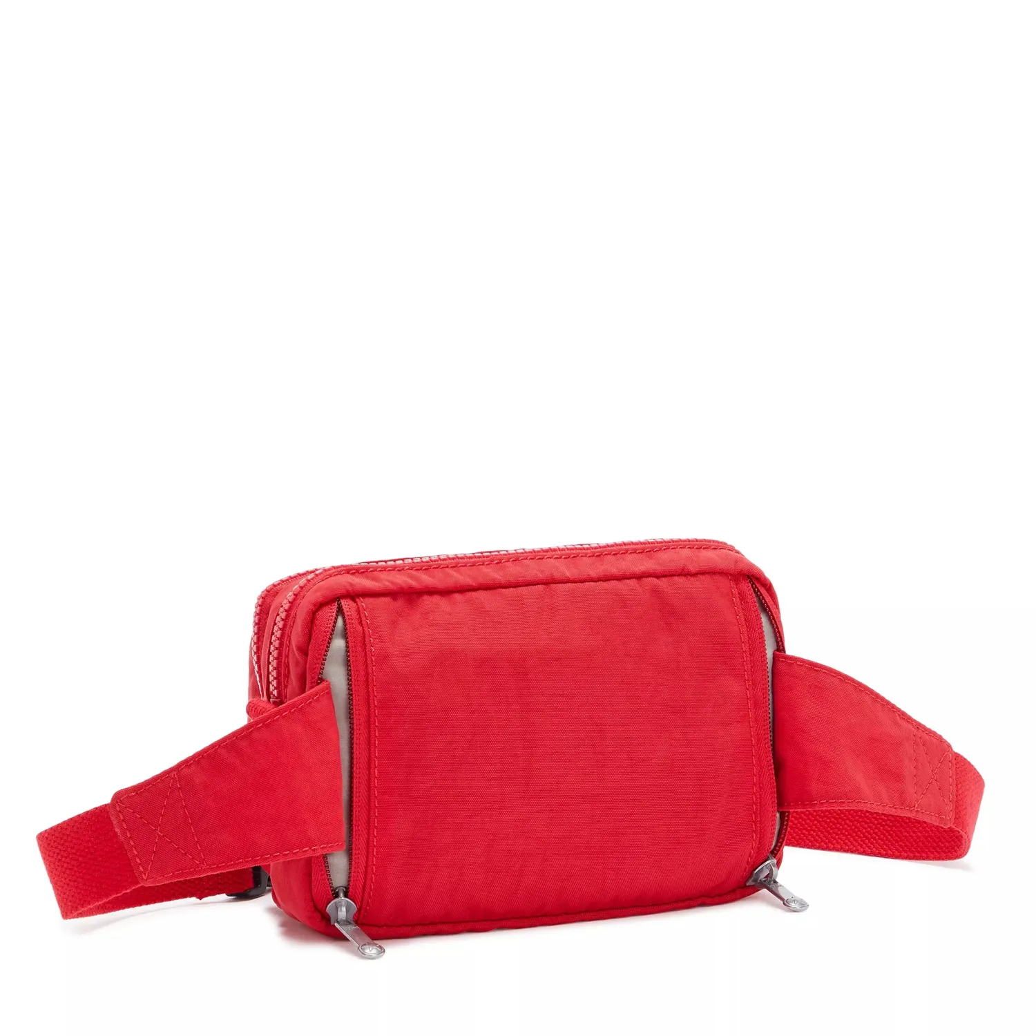 Kipling Abanu Multi schoudertas Klein Red Rouge dubbele rits