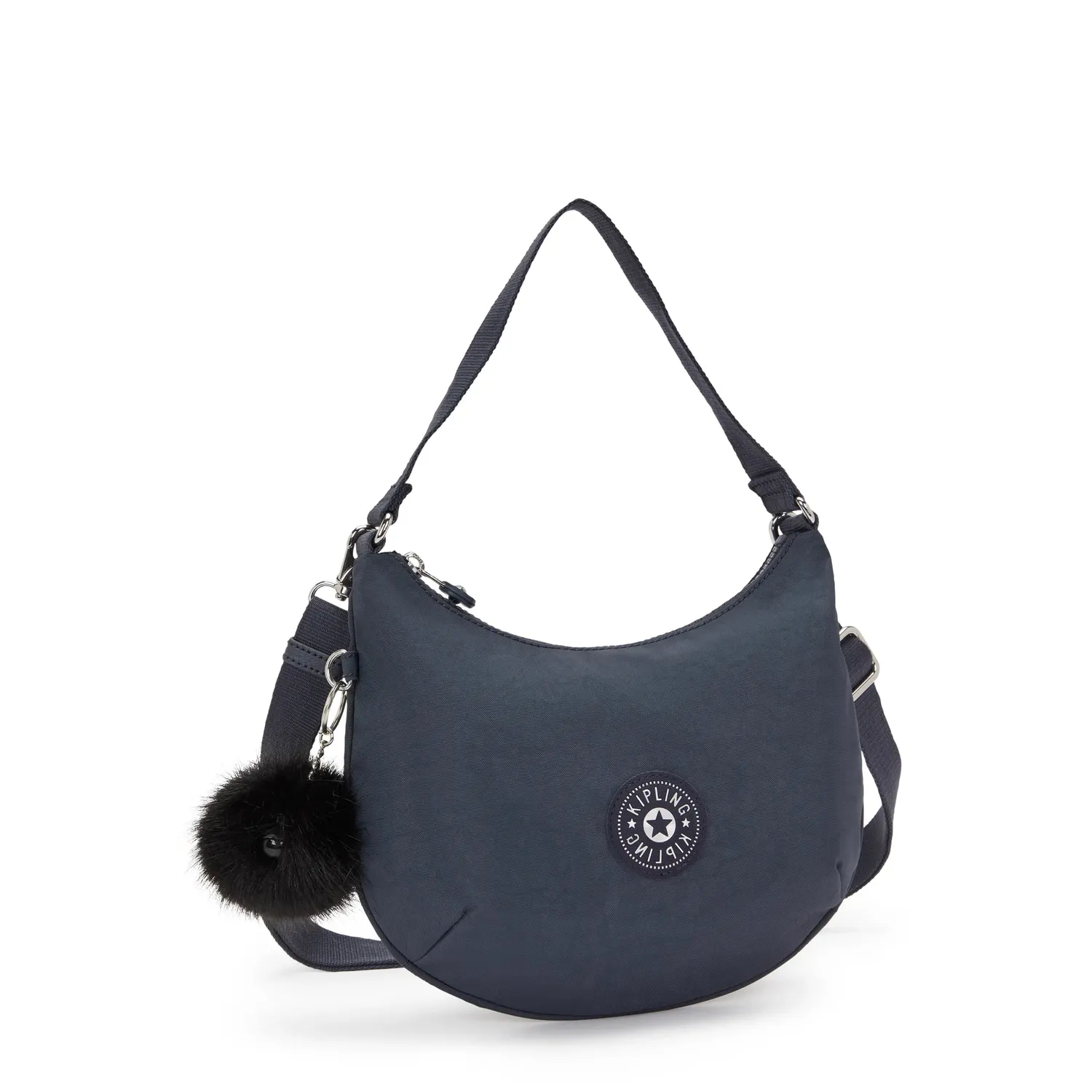 Kipling Amani schoudertas Night Grey klein minimal