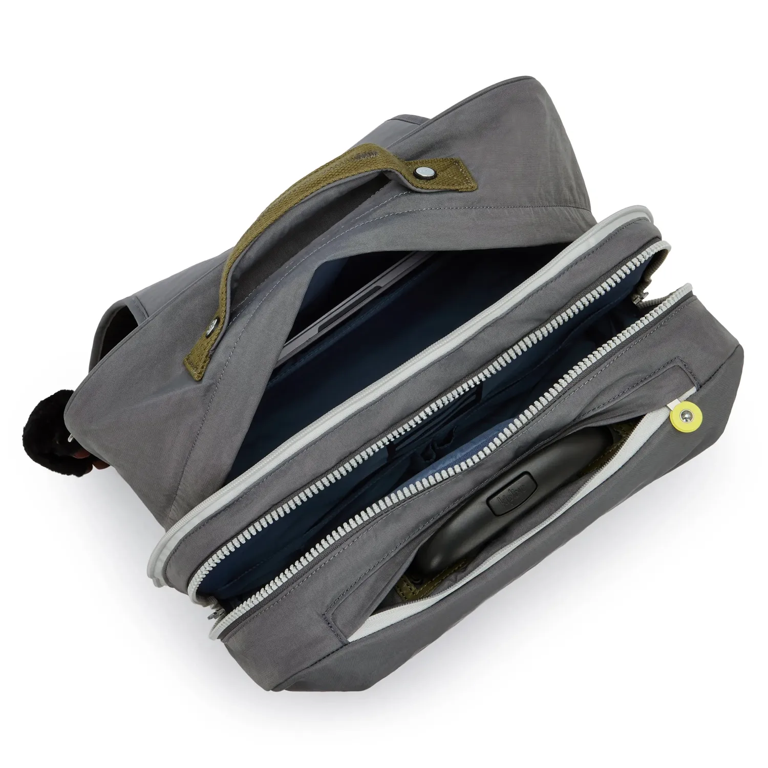 Kipling Giorno rugzak Back to Grey groot wielen laptop