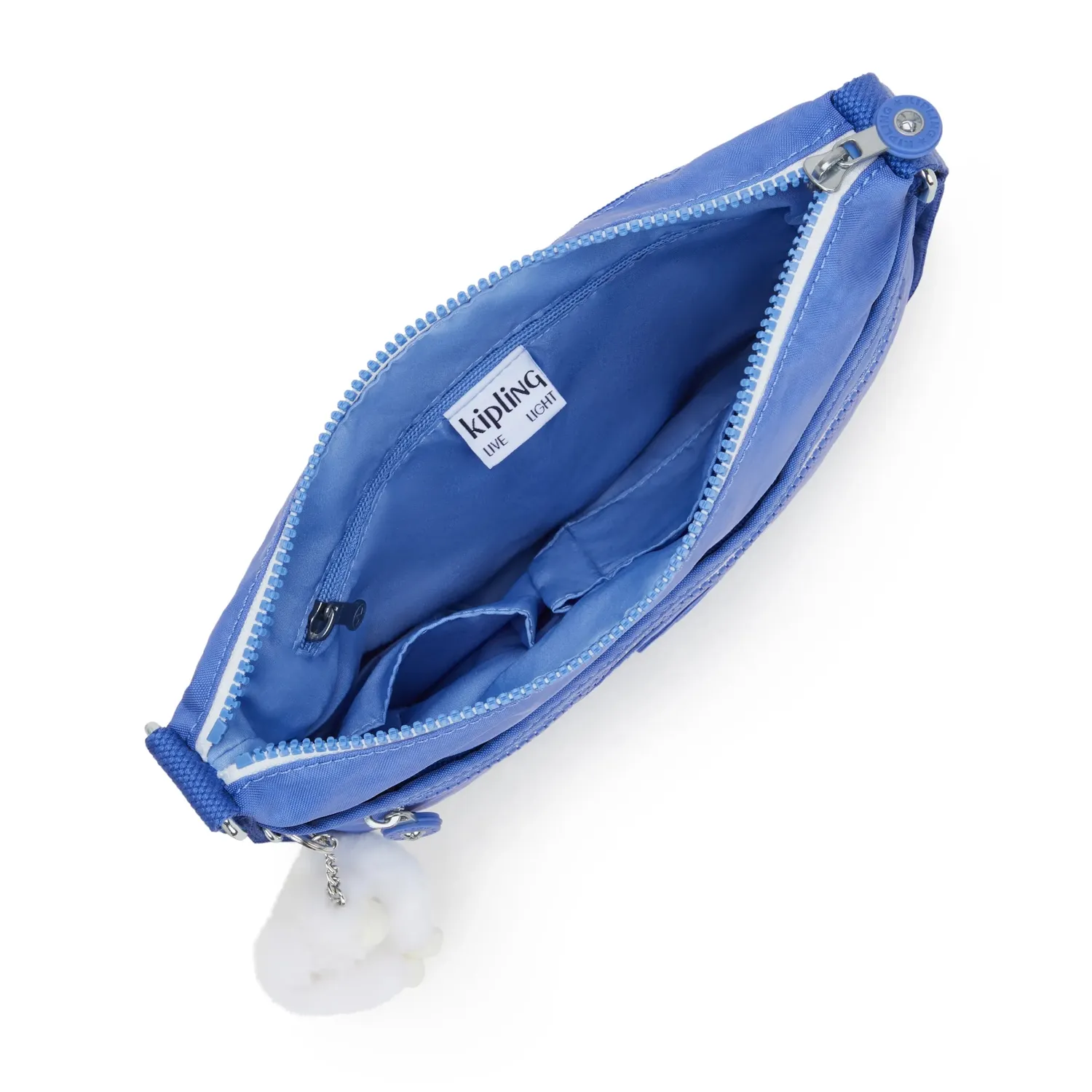 Kipling Arto schoudertas Medium Cocktail Blue met ritsvakken