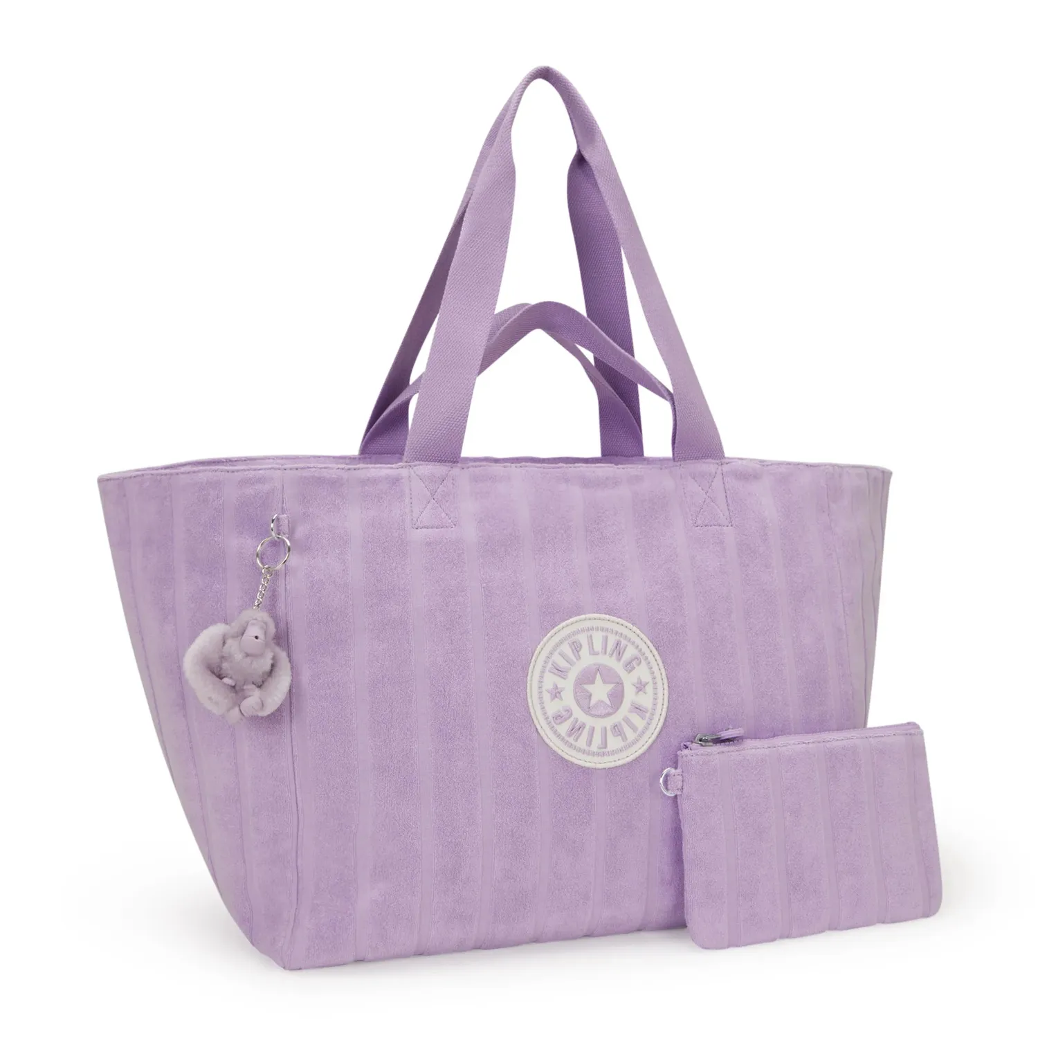 Kipling Naomi strandtas Lilacky Towel Groot licht