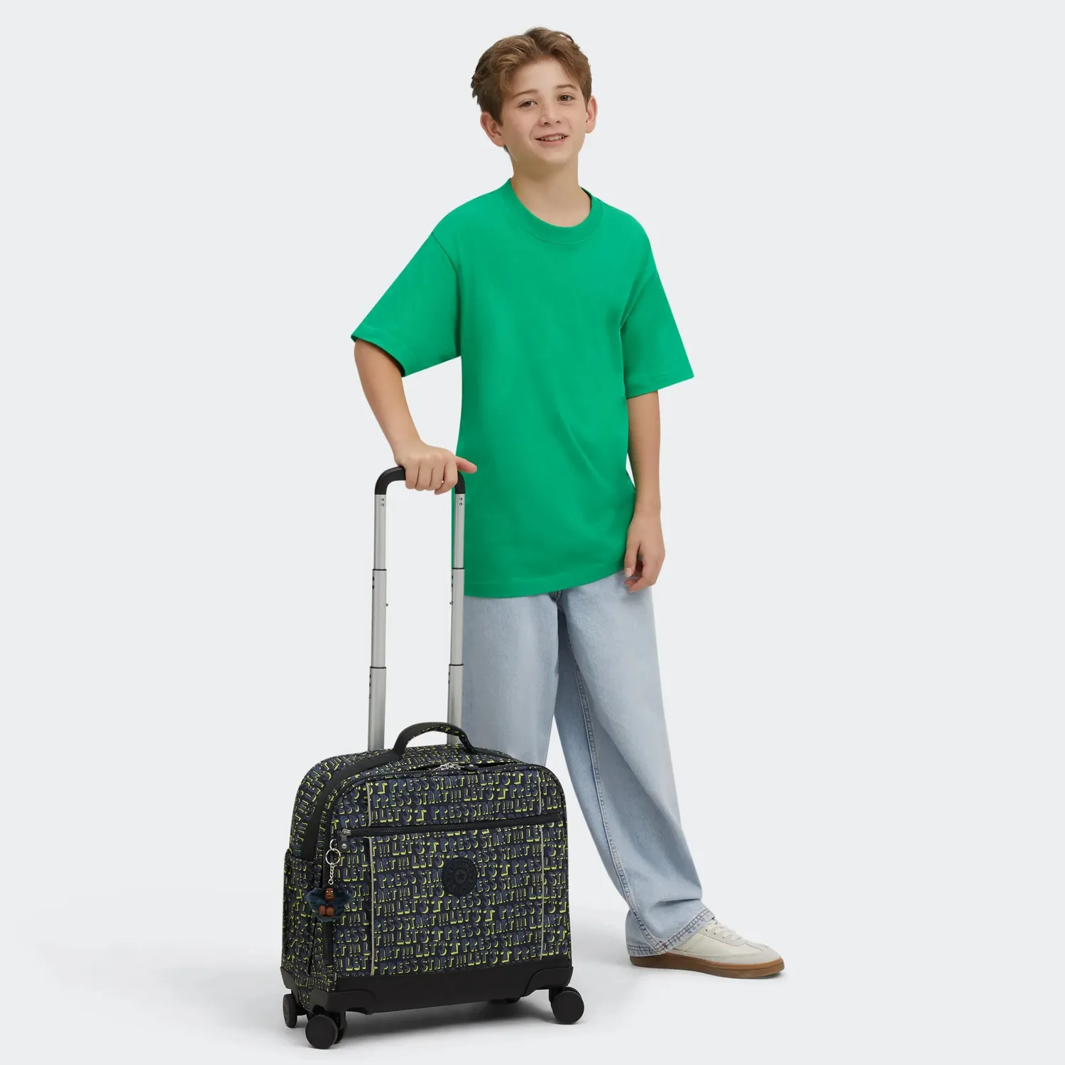 Kipling New Storia rugzak met wielen Lets Play Print groot laptopvak