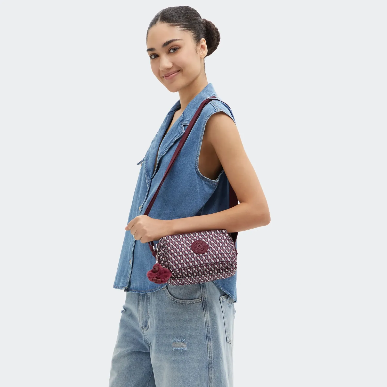 Kipling Abanu Crossbody Tas Klein 3DK ritsvakken