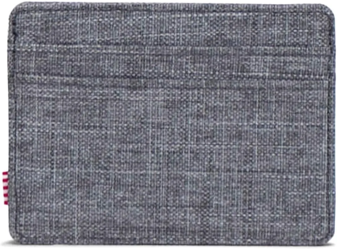 Herschel Charlie pasjeshouder Raven Crosshatch plat