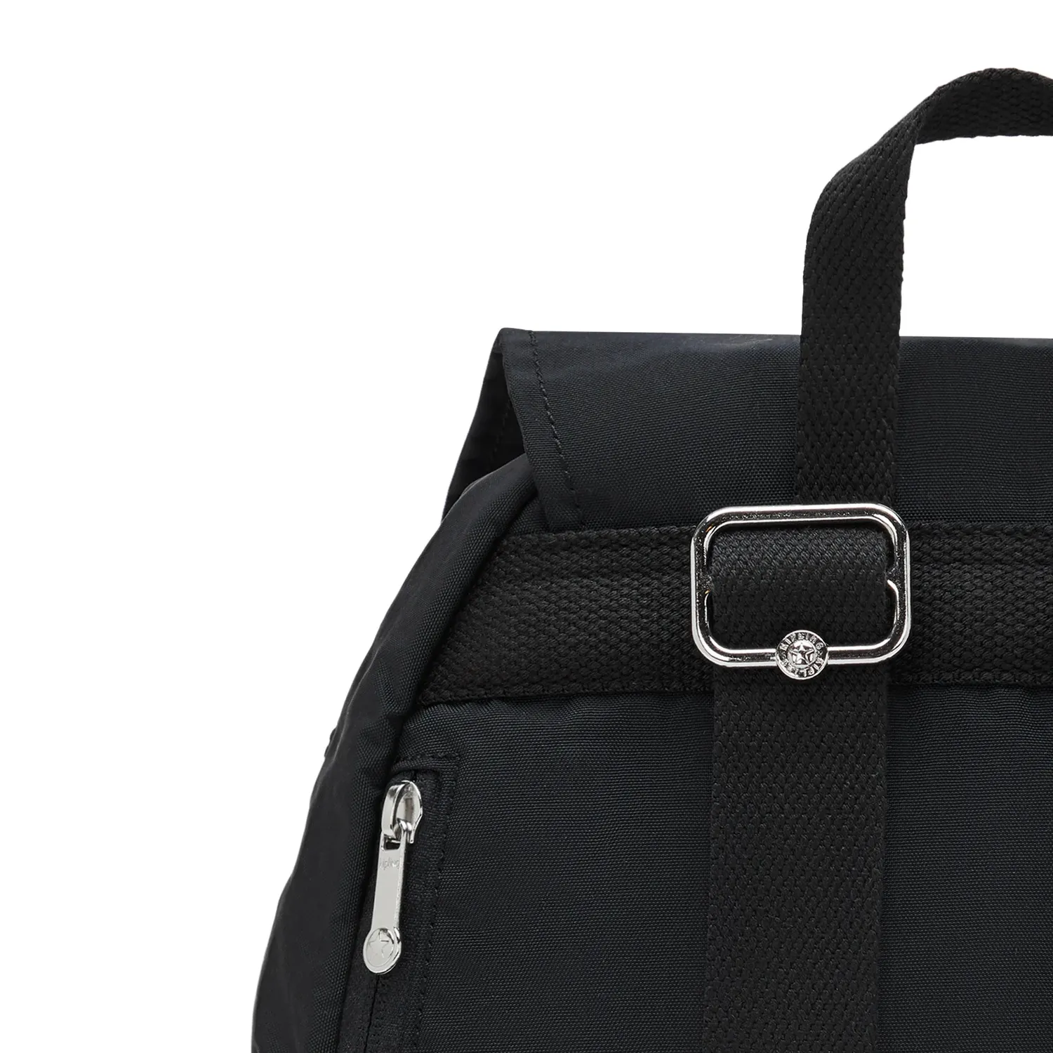 Kipling City Pocket S rugzak Black Noir klein klep