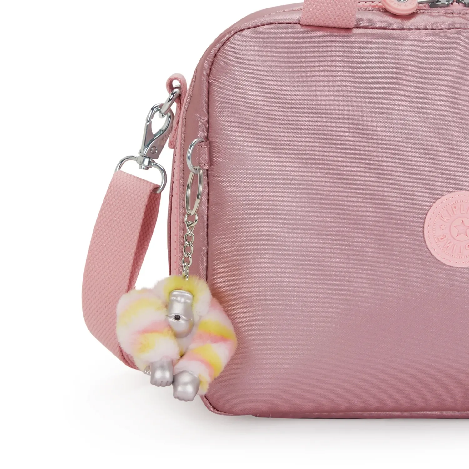 Kipling Miyo Lunchtas Groot Bronze Pink Metallic koeltas