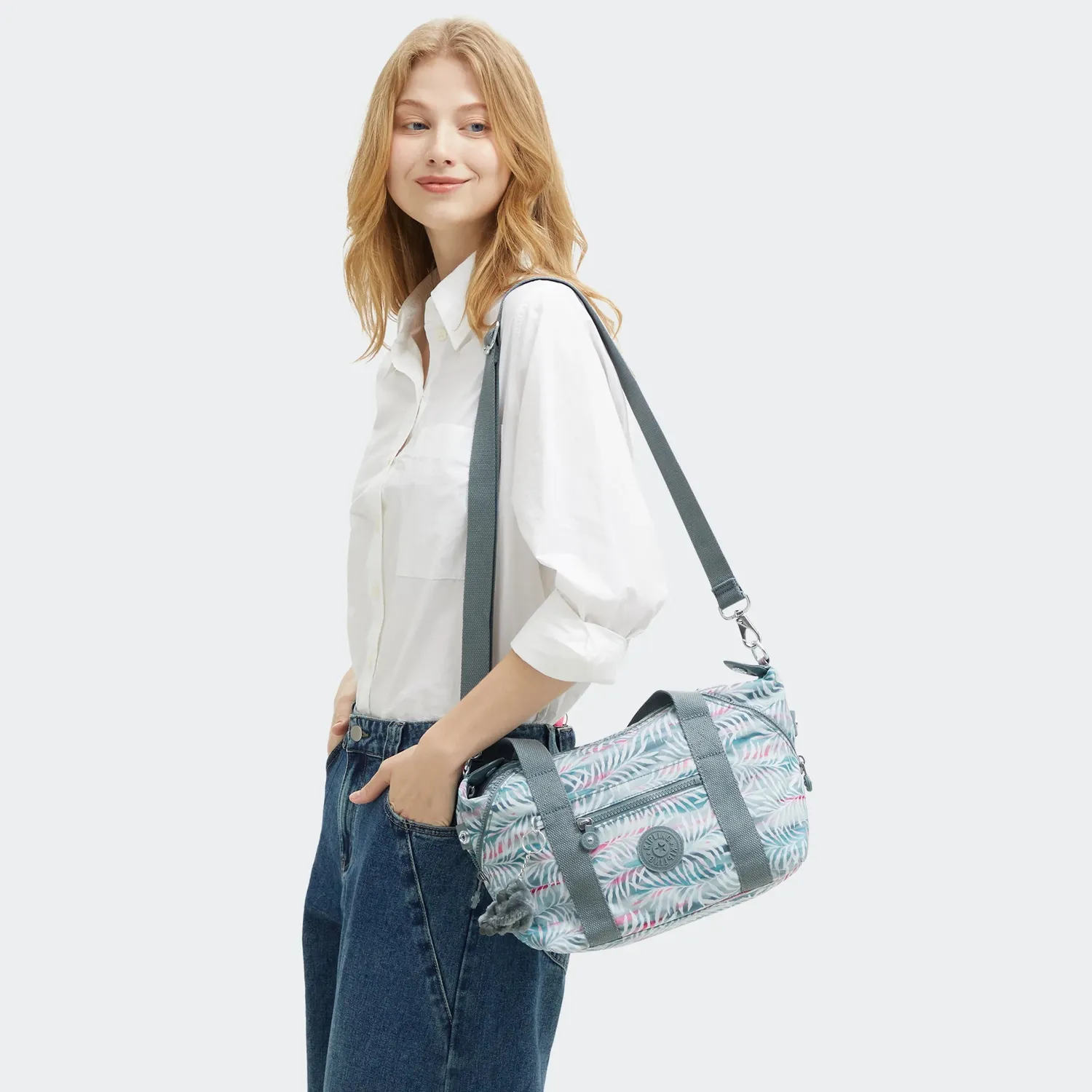 Kipling Art Mini schoudertas Palmtree Leaves klein