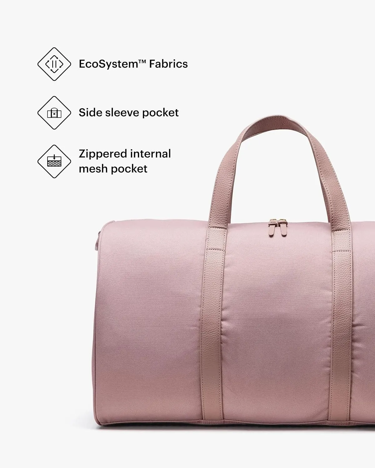 Herschel Novel reistas Ash Rose roze