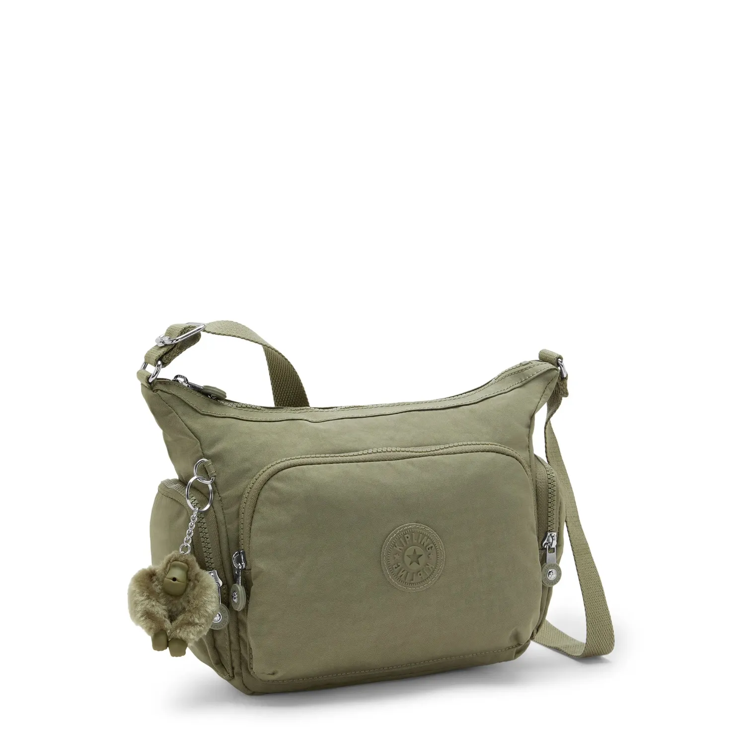 Kipling Gabb S crossbody tas Medium Almost Sage met binnenvakken