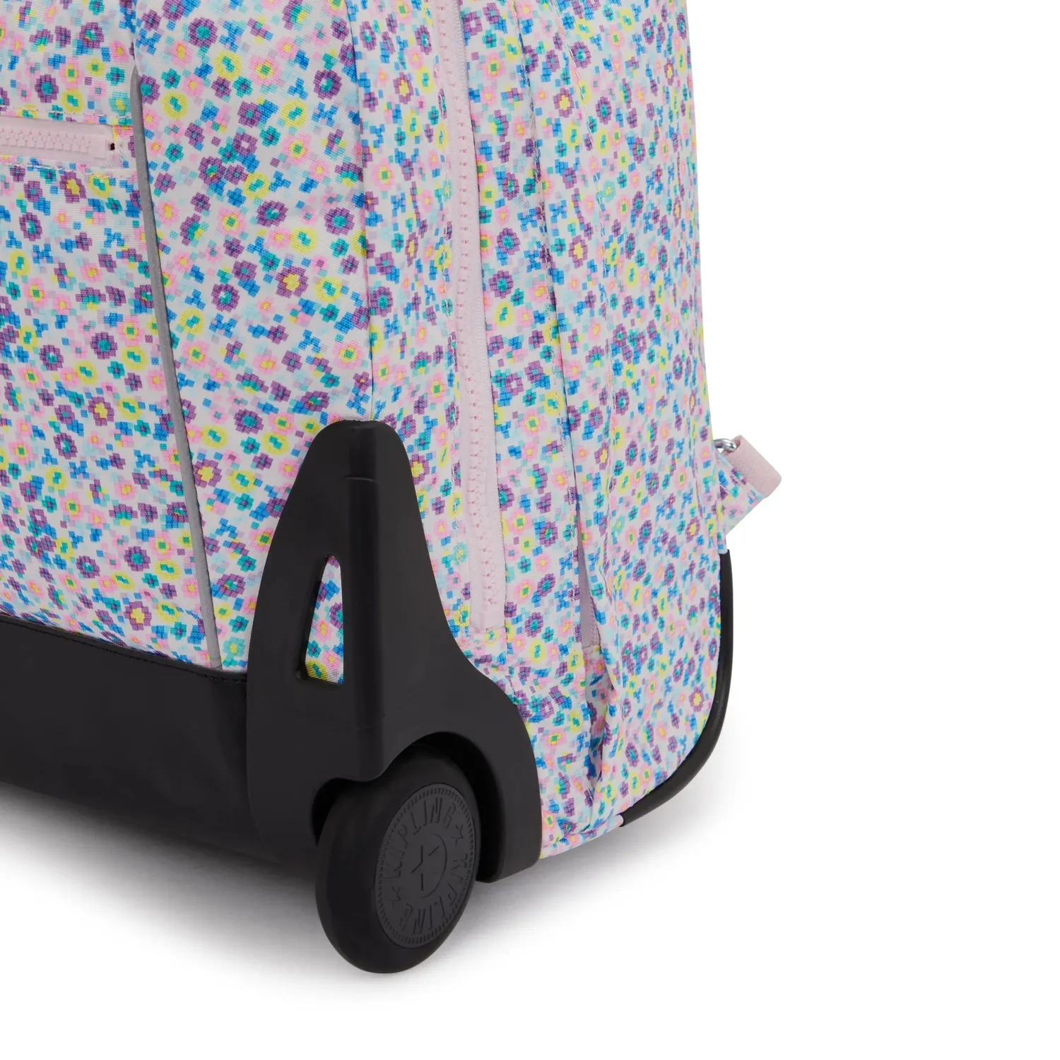 Kipling Giorno rugzak Digi Flower groot met wieltjes