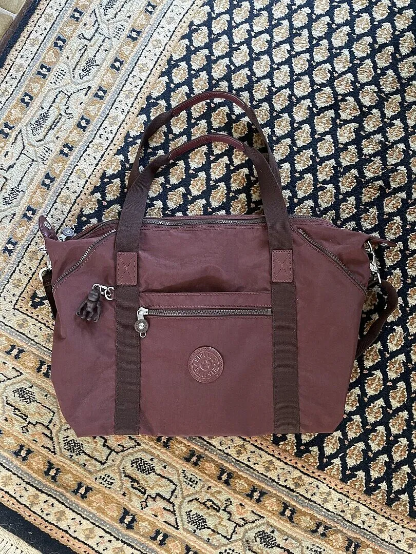 Kipling Art handtas medium Blue Bleu 2 verstelbaar