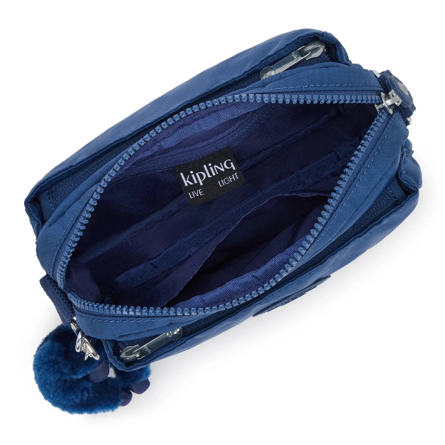 Kipling Abanu Crossbody Tas Klein Casual Blue jeansblauw