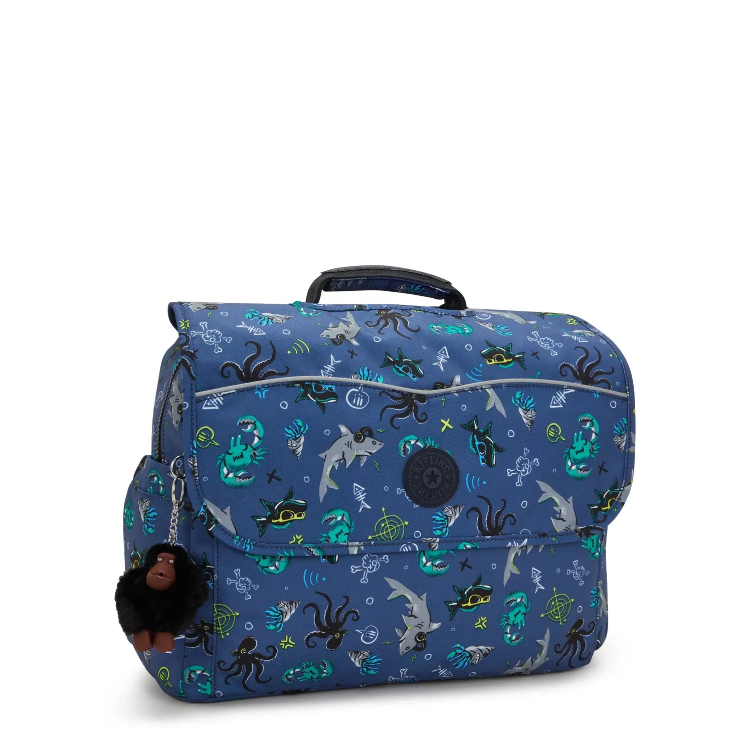 Kipling Codie M rugzak Undersea Party medium A4 flessen