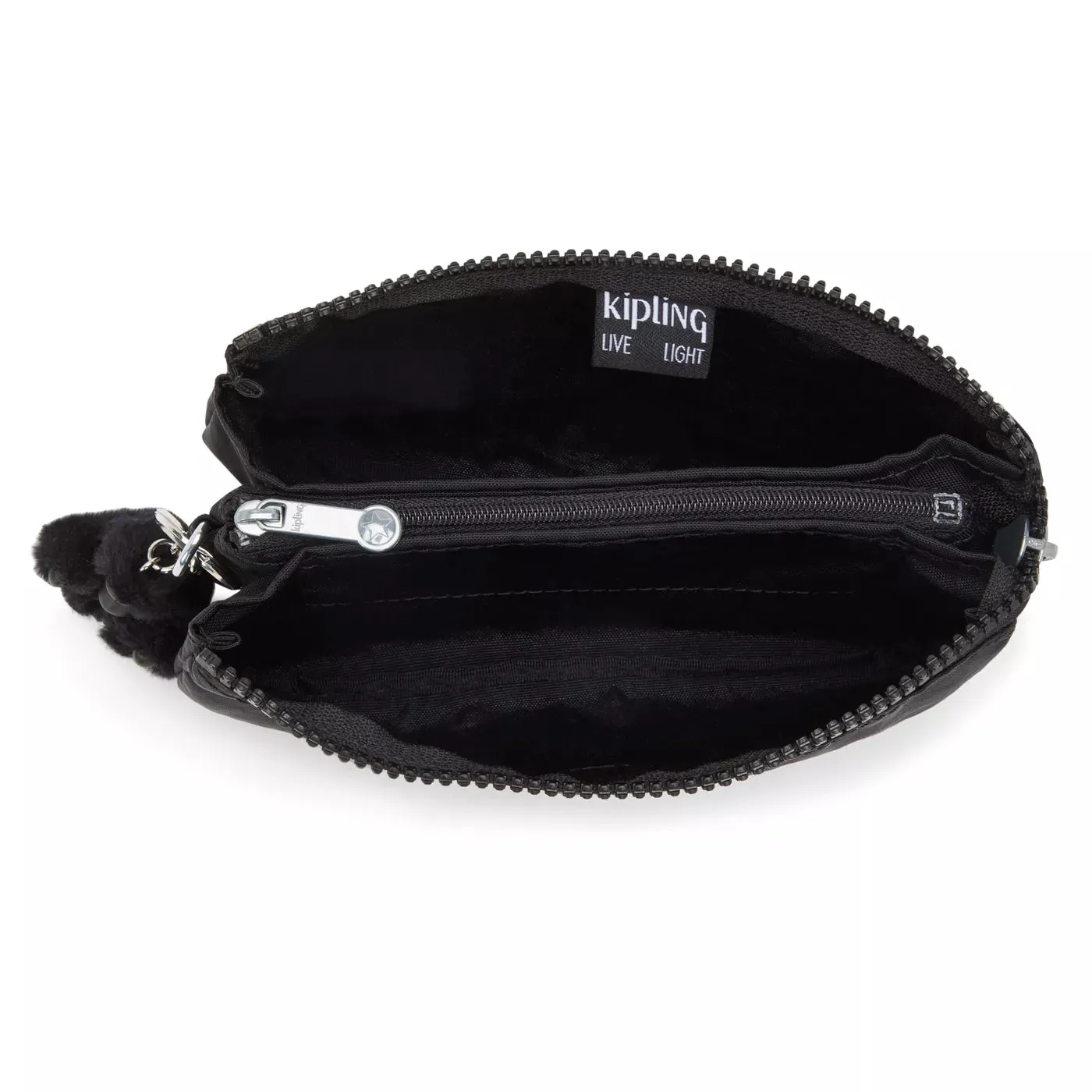 Kipling Creativity L buideltas Groot Black Noir met 3 vakken