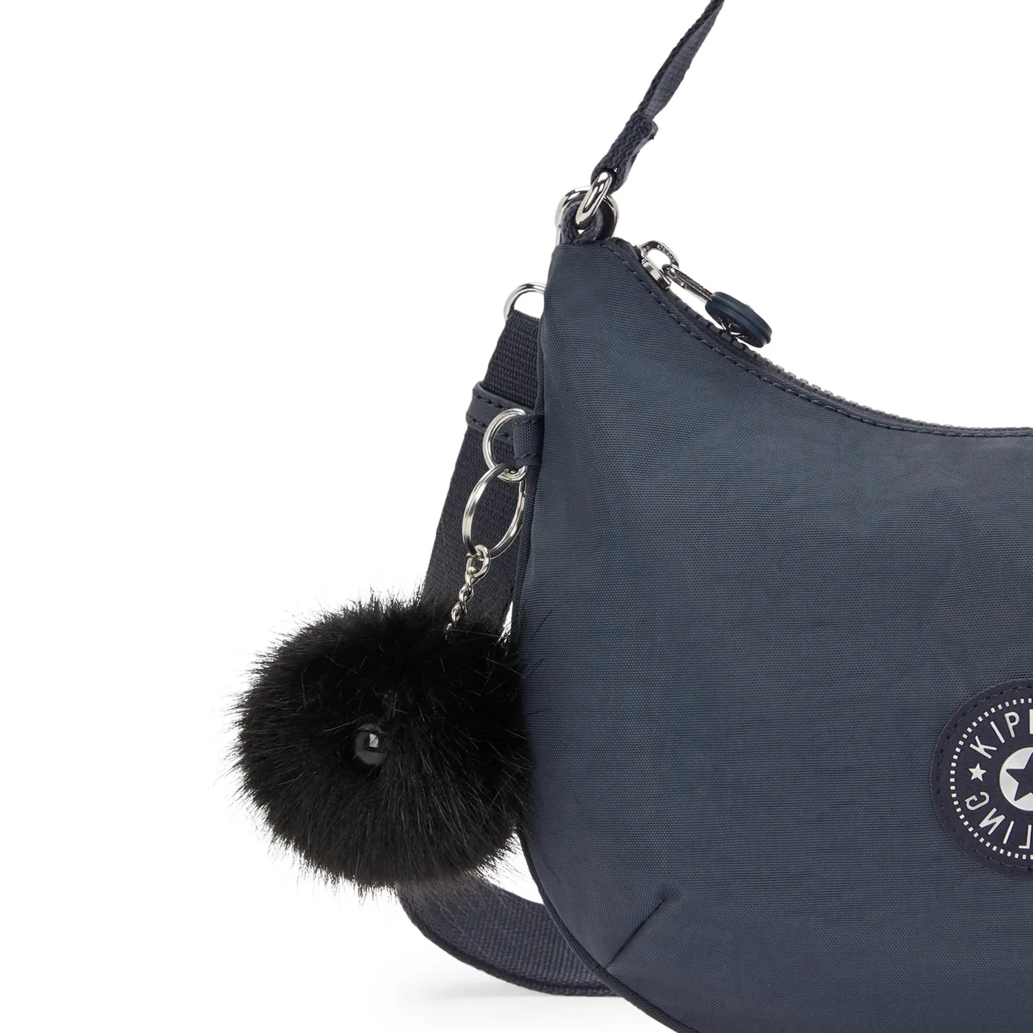 Kipling Amani schoudertas Night Grey klein minimal
