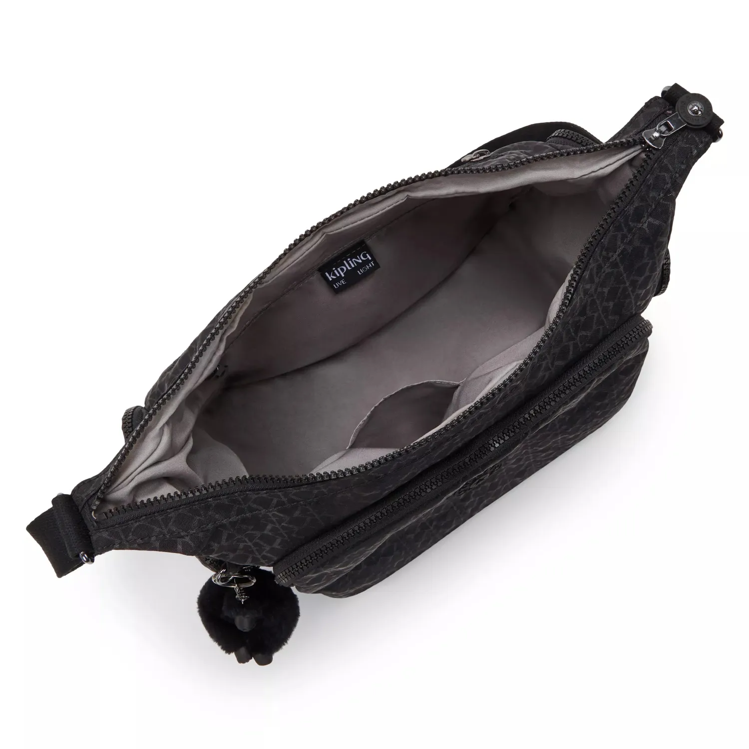 Kipling Gabb crossbodytas Groot Signature Emb lichtgewicht