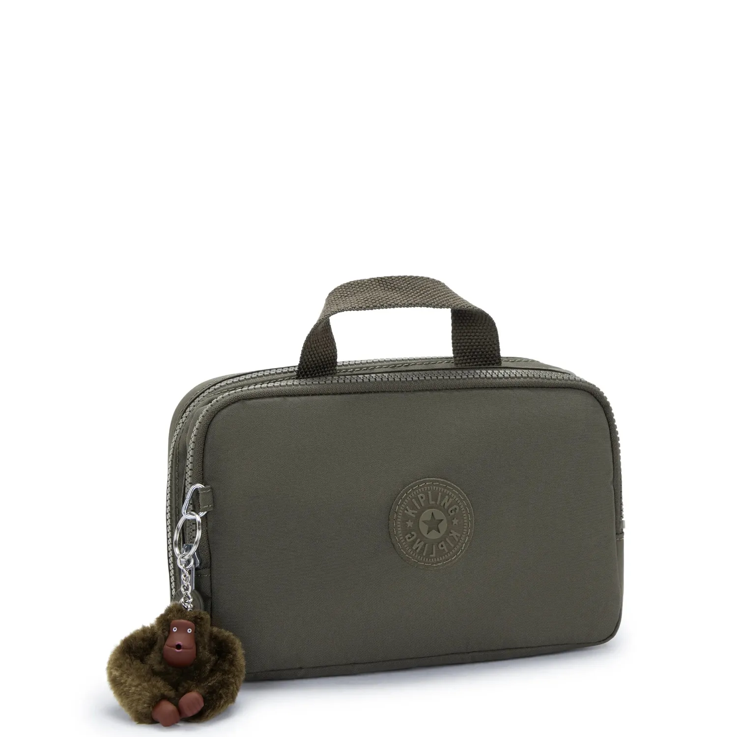 Kipling Jaconita beauty case Field Green medium afneembare voering